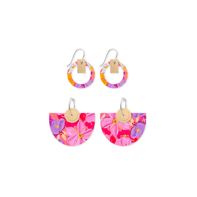 Alex Mason Sorbet Blooms Bell Halo Pack Earring