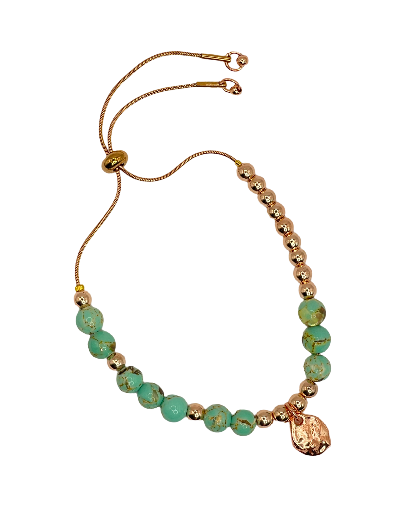 Diva Bracelet - Rose Gold/Seafoam