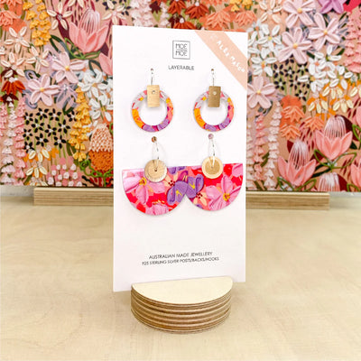 Alex Mason Sorbet Blooms Bell Halo Pack Earring