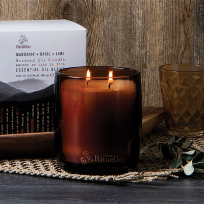 'Equilibrium' Mandarin, Basil & Lime Candle 400g