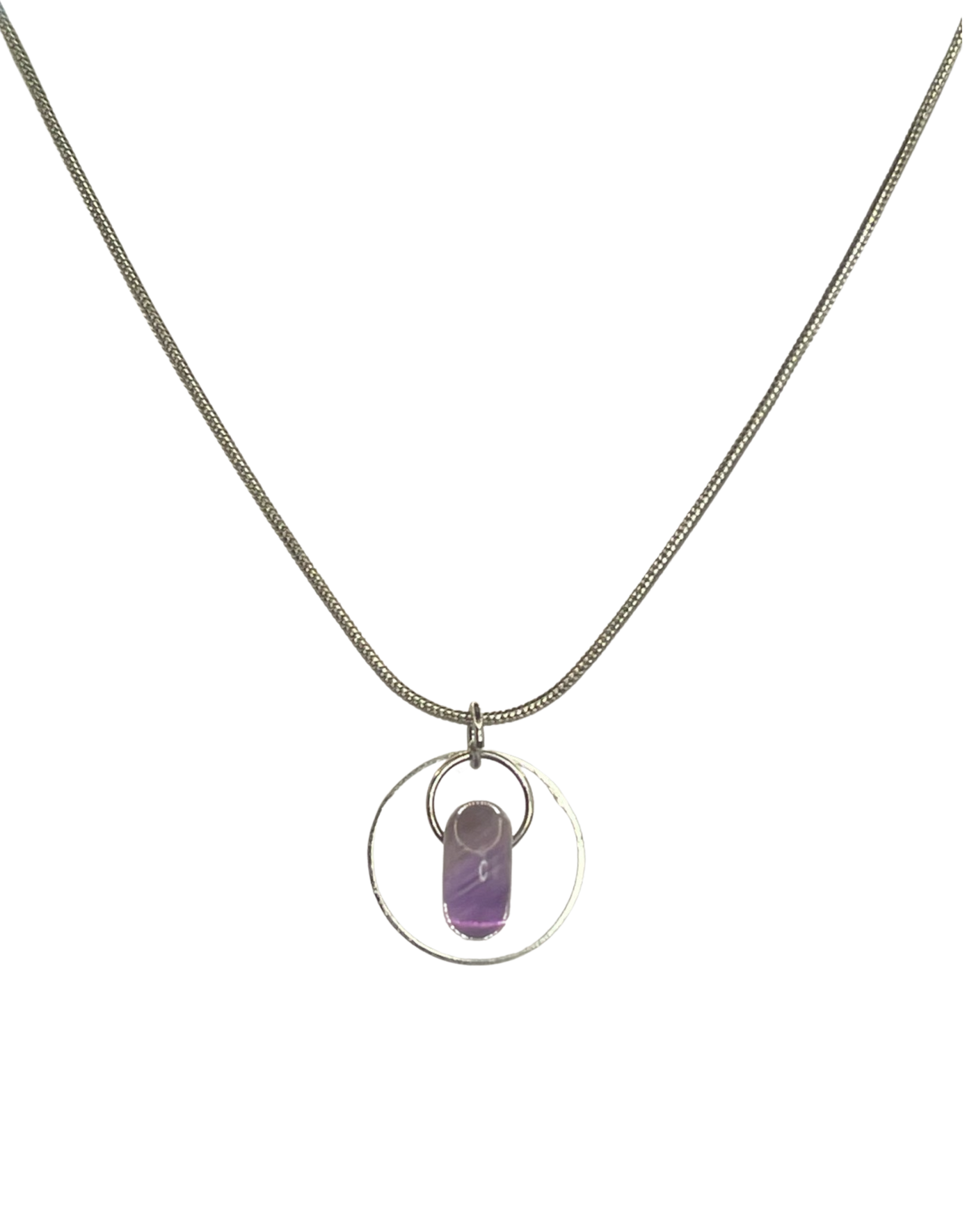 PAPI NECKLACE - SILVER / AMETHYST